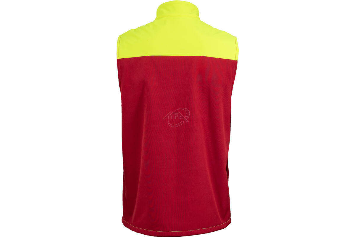 Veste polaire sans manches Pireneo RBT - Rouge / Jaune